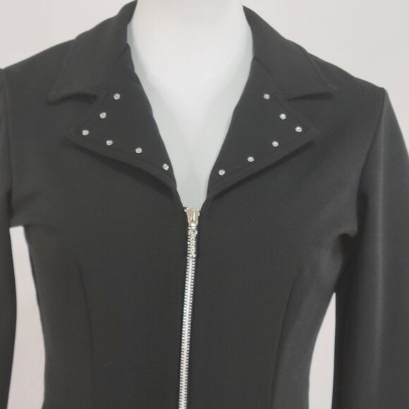 Indications rhinestone black party jacket size 3 - Picture 2 of 6
